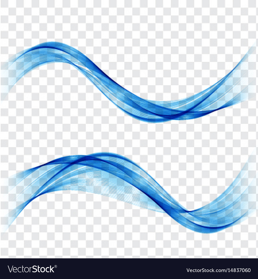 Abstract Blue Wave Pattern