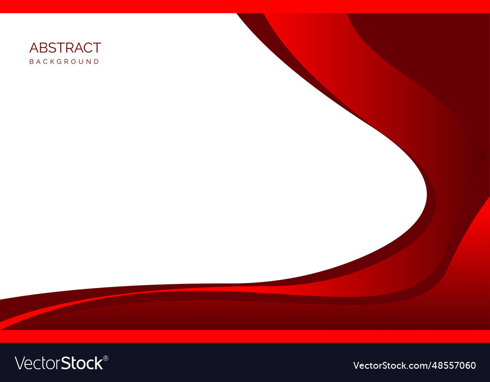 Abstract red wavy background with copy space vector image Abstract red wavy background with copy space