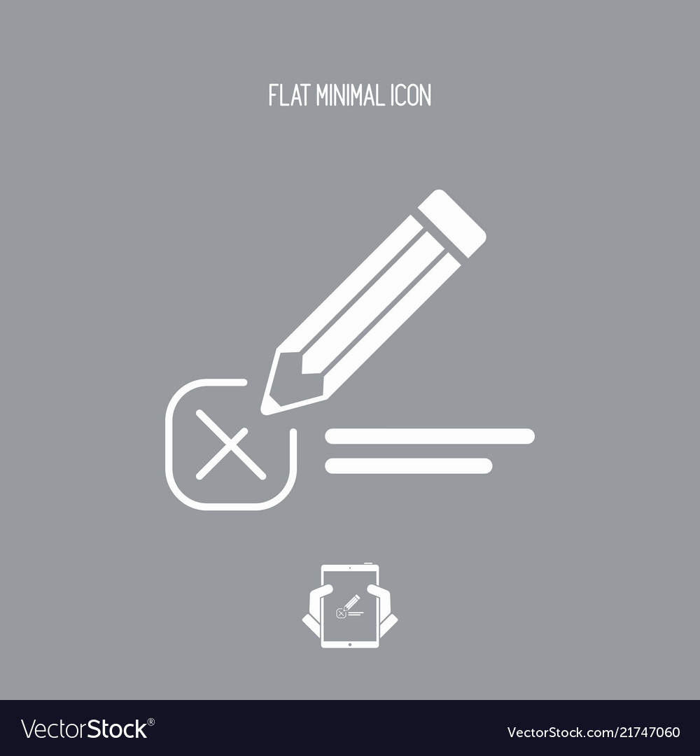 Check option - minimal icon