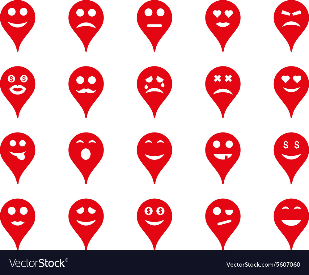Emotion map marker icons