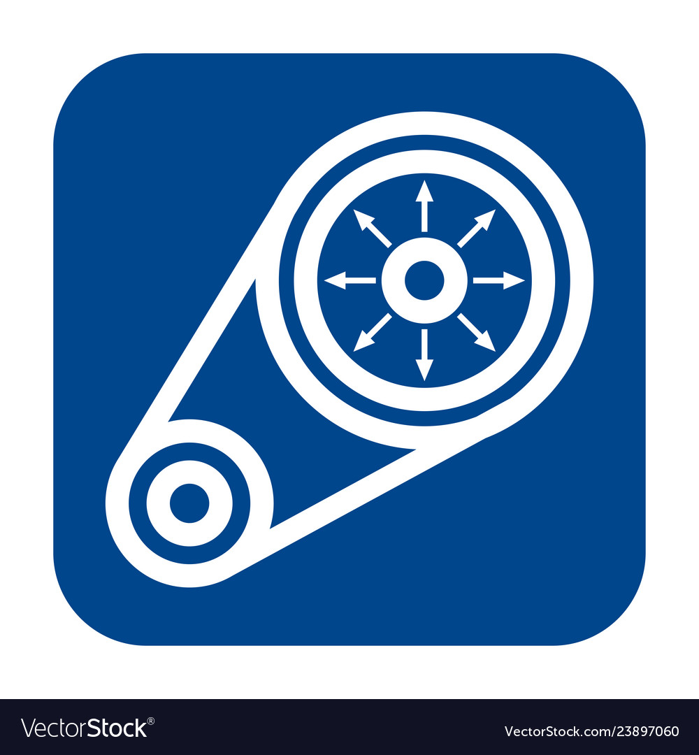 Flat design icon of vibration analysis