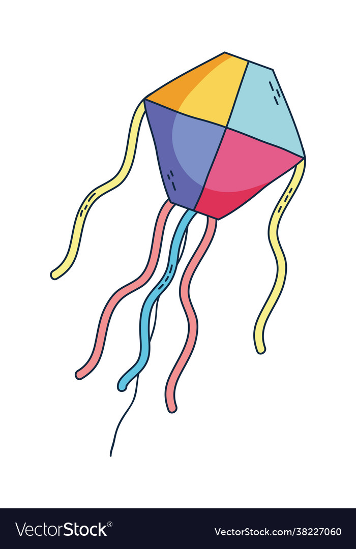Flying kite icon