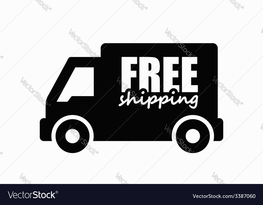 Free delivery Royalty Free Vector Image - VectorStock