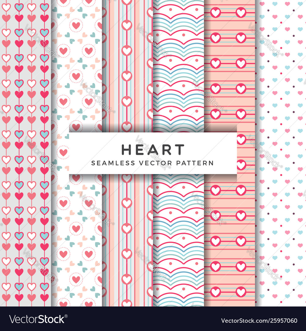 Heart Seamless Pattern - Romantic Love