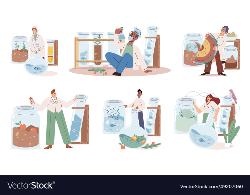 Lab test the laboratory is hub scientific vector image Lab test the laboratory is hub scientific