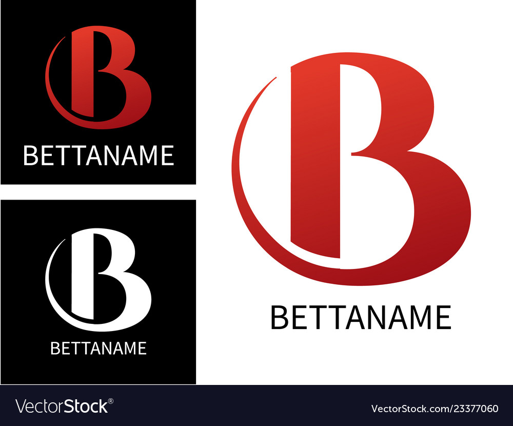 Letter b logo for business template colorful vector image Letter b logo for business template colorful