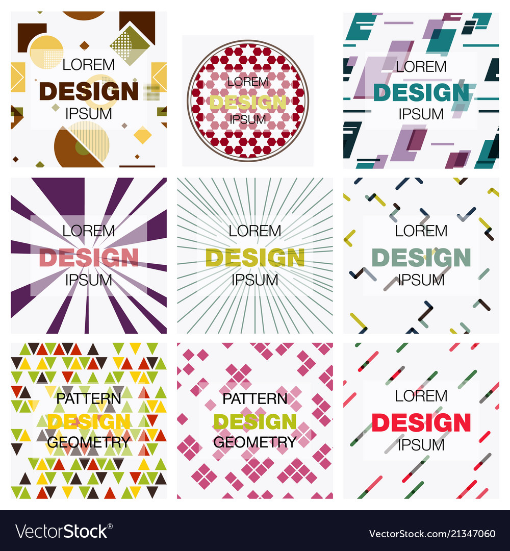Set of abstract background texture design bright
