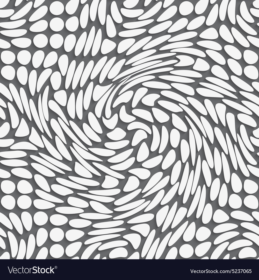 3d swirled dots on gray pattern