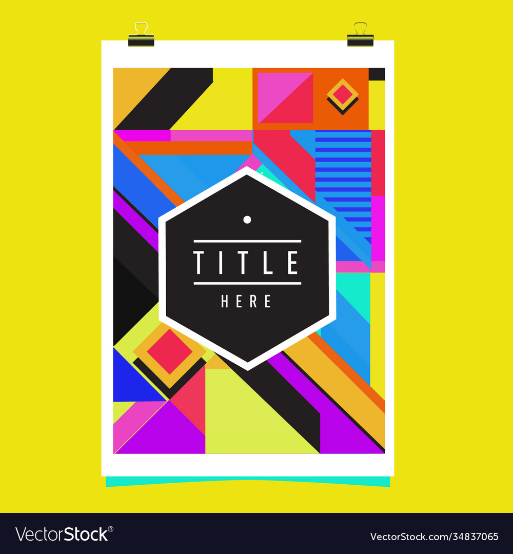Abstract colorful geometric pattern background