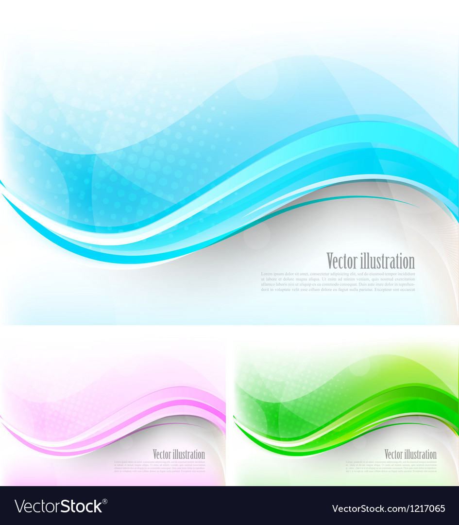 Abstract Tech Waves Background