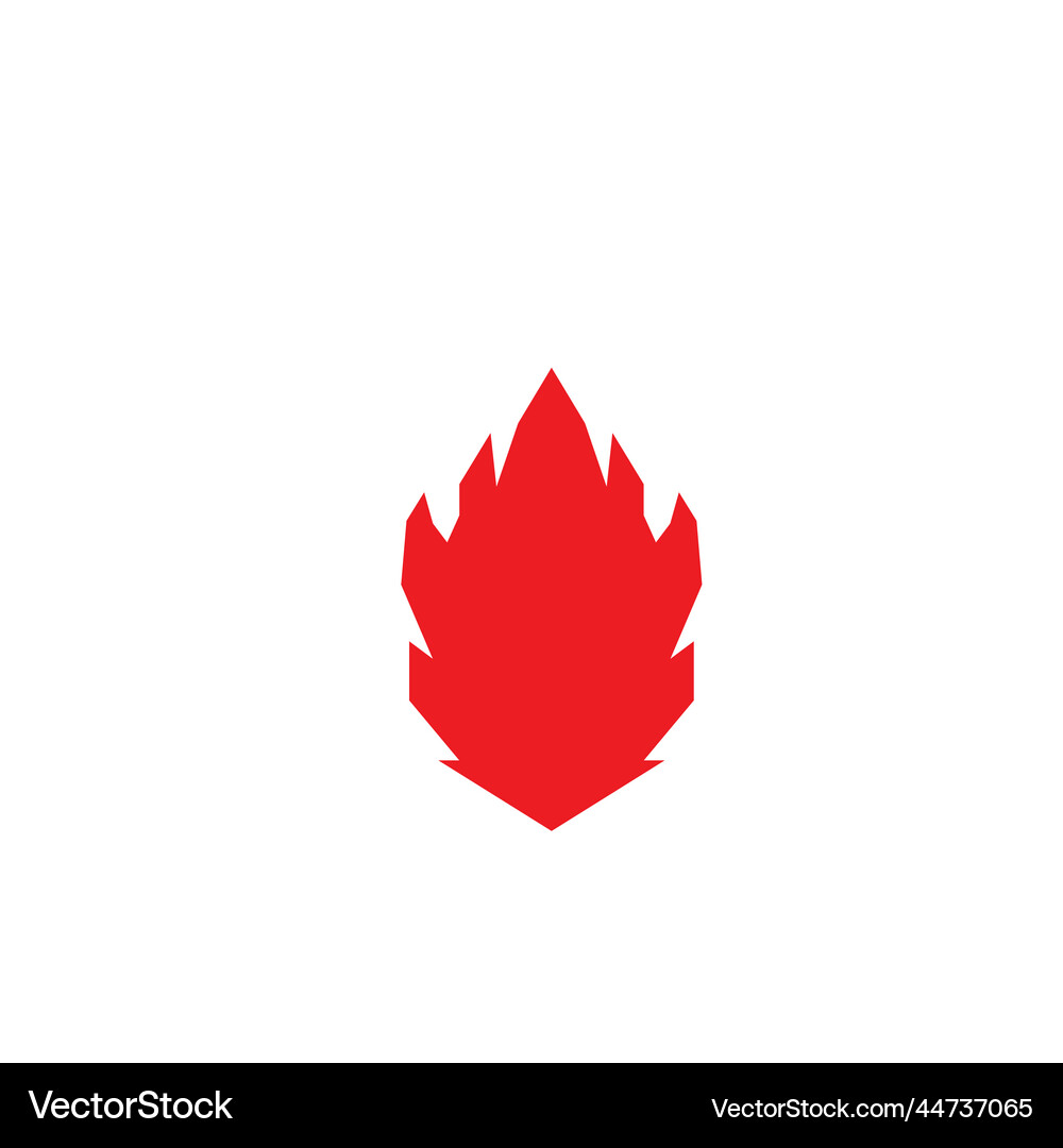 Fire flame icon design Royalty Free Vector Image