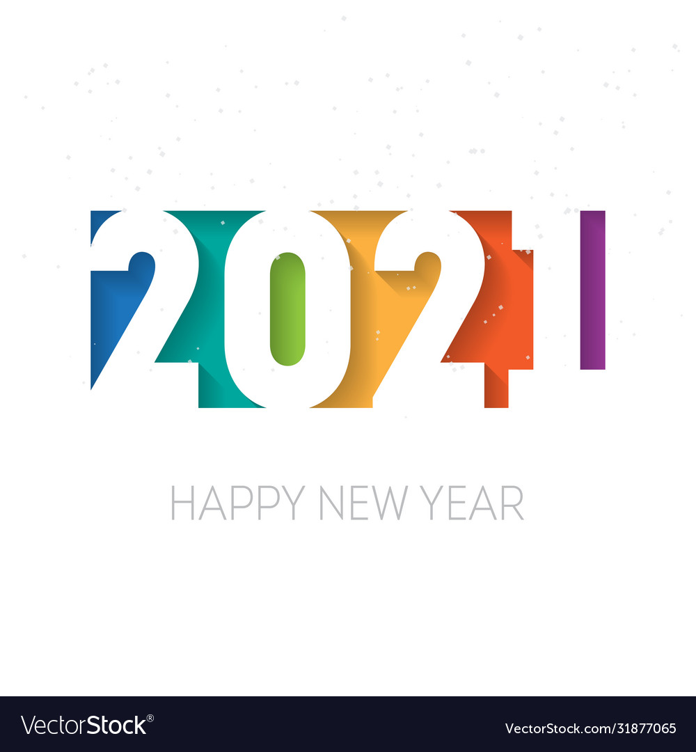 Happy new year 2021 background brochure