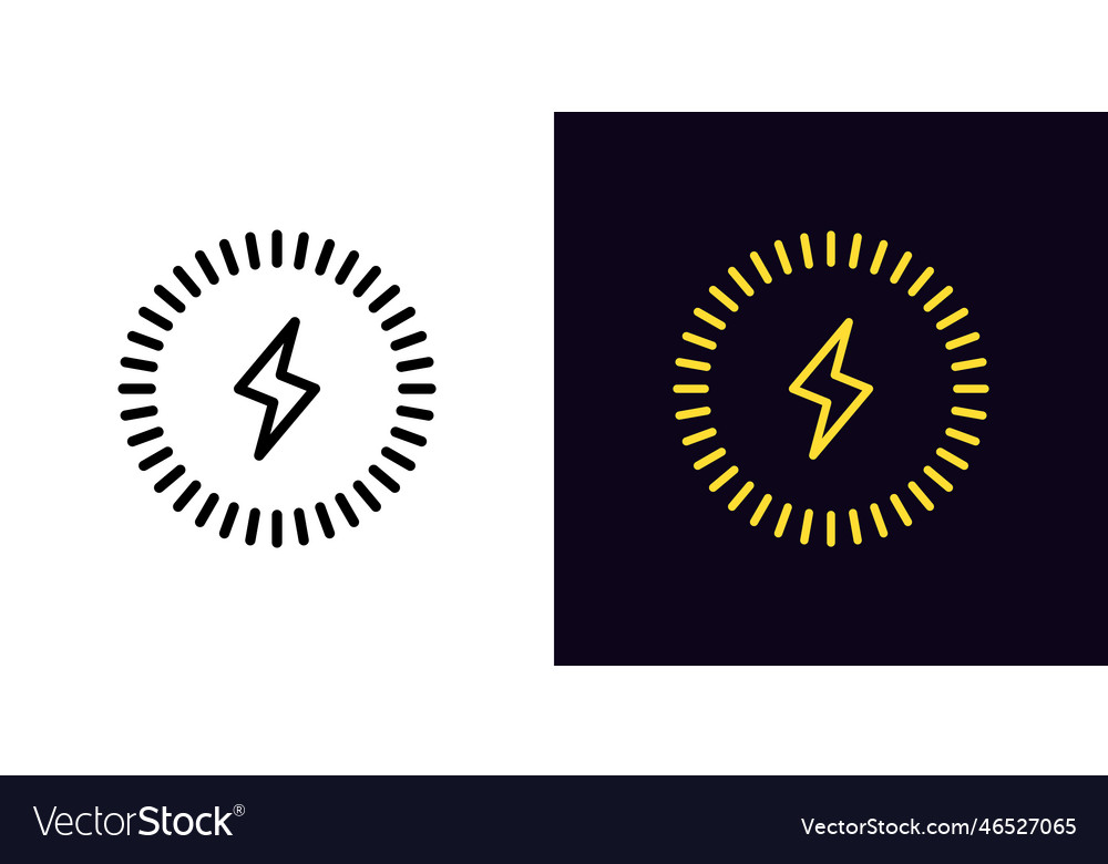 Outline Wireless-Ladegerät-Symbol mit editierbar