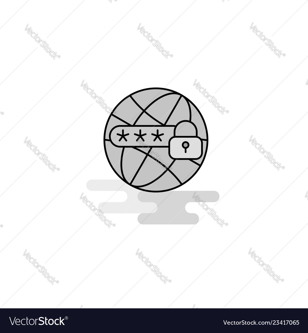 Secure Web Icon - Shield & Lock