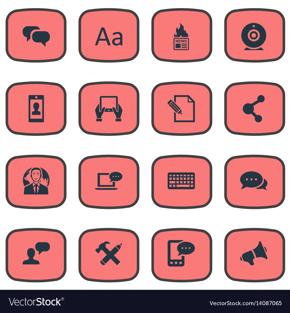 Set of simple user icons