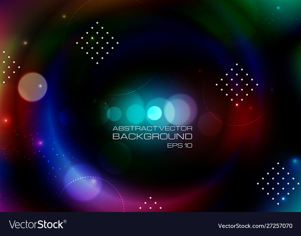 Abstract circles on colors background