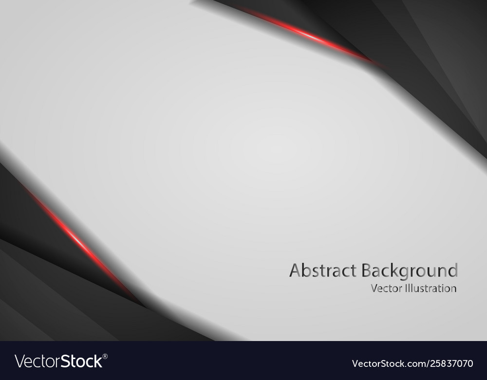 Abstract Metallic Red Black Frame Layout Modern Vector Image