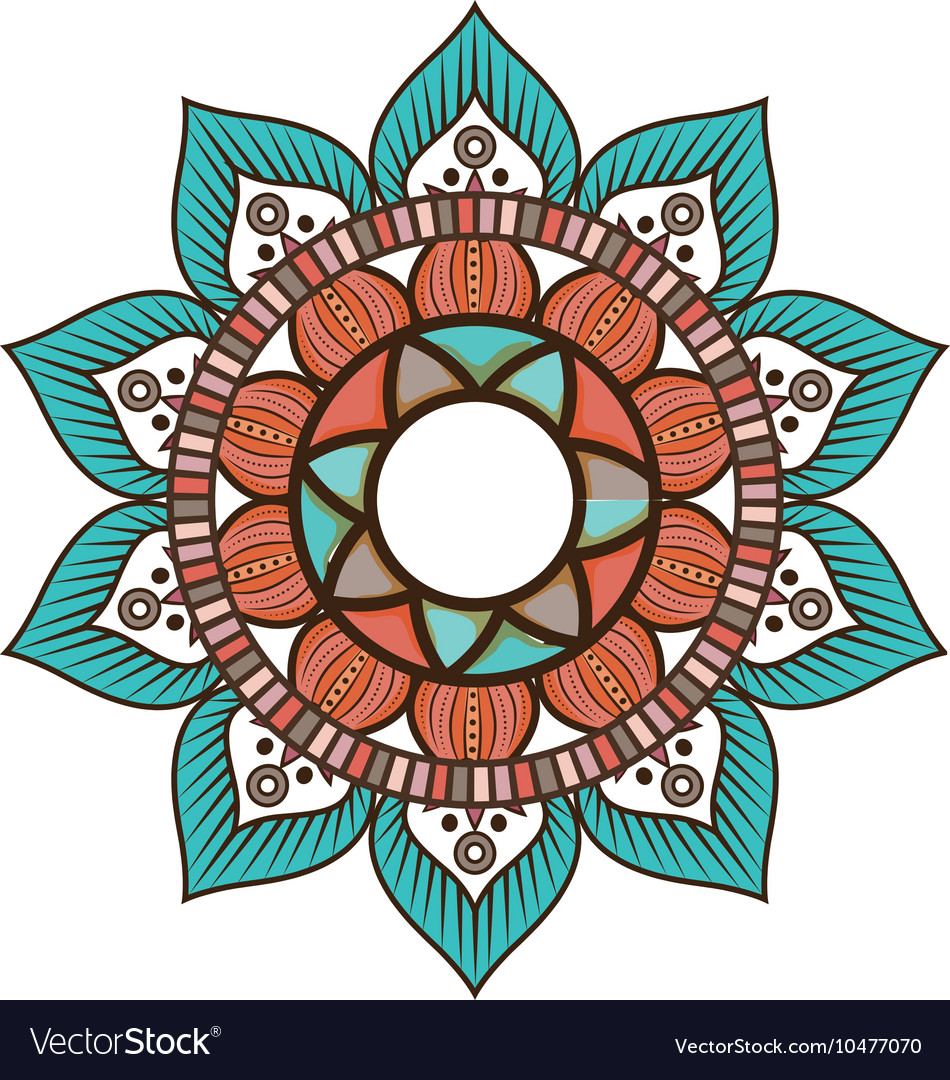 Böhmische Mandala ethnische Dekoration