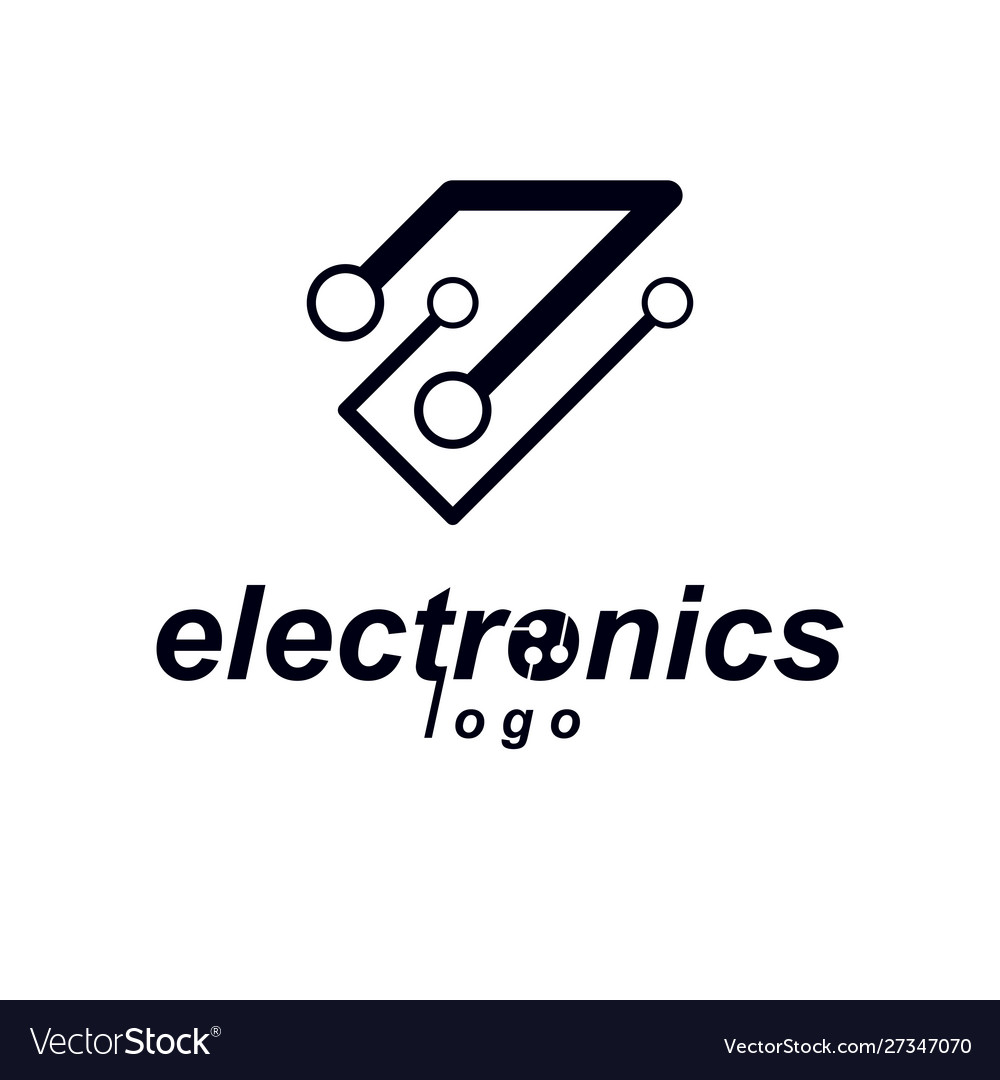 Circuit board digital technologies abstraction vector image Circuit board digital technologies abstraction