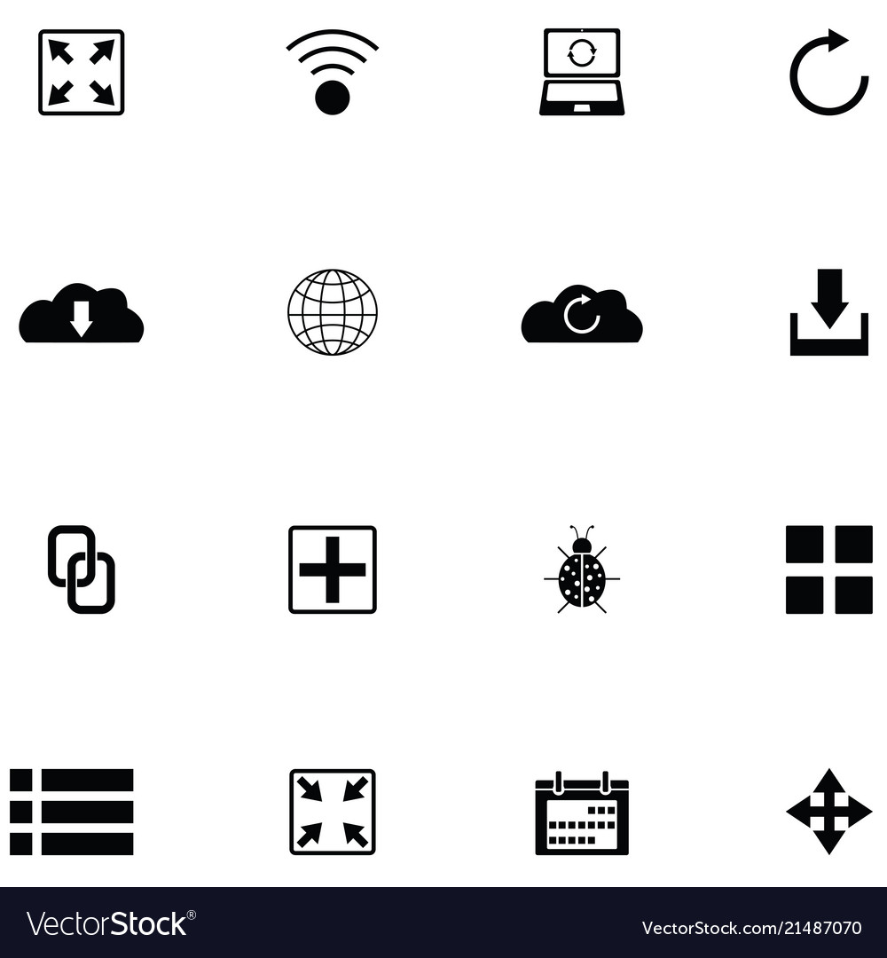 Web icon set