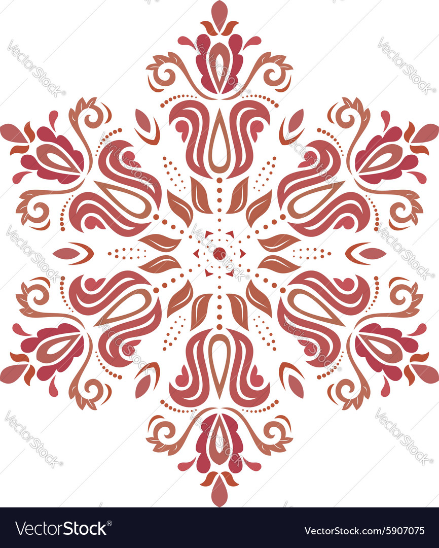 Damask oriental pattern