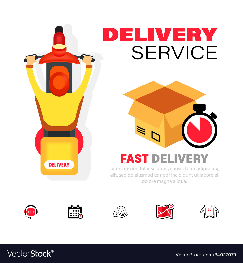 Delivery service icon express fast transportation