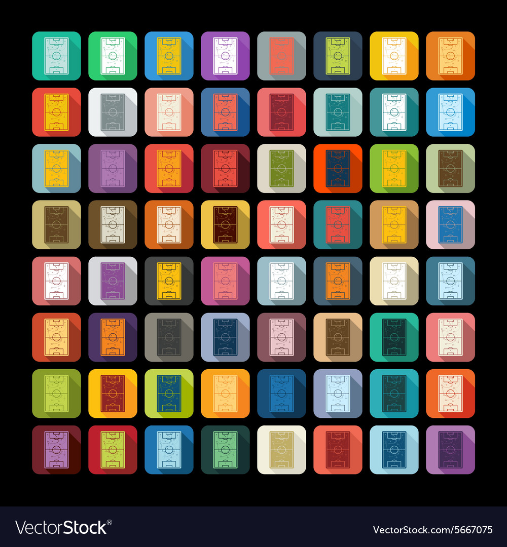 Flat design playing field