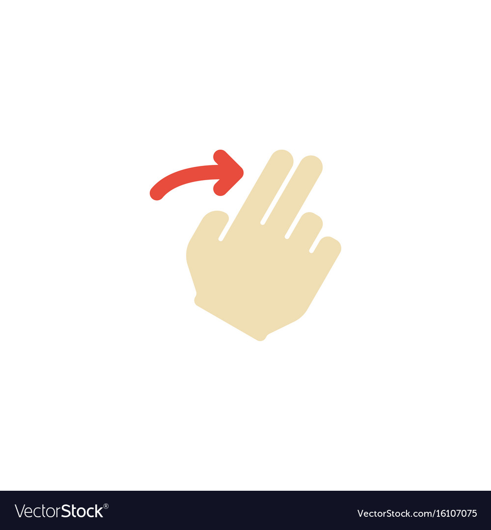 Flat icon slide element