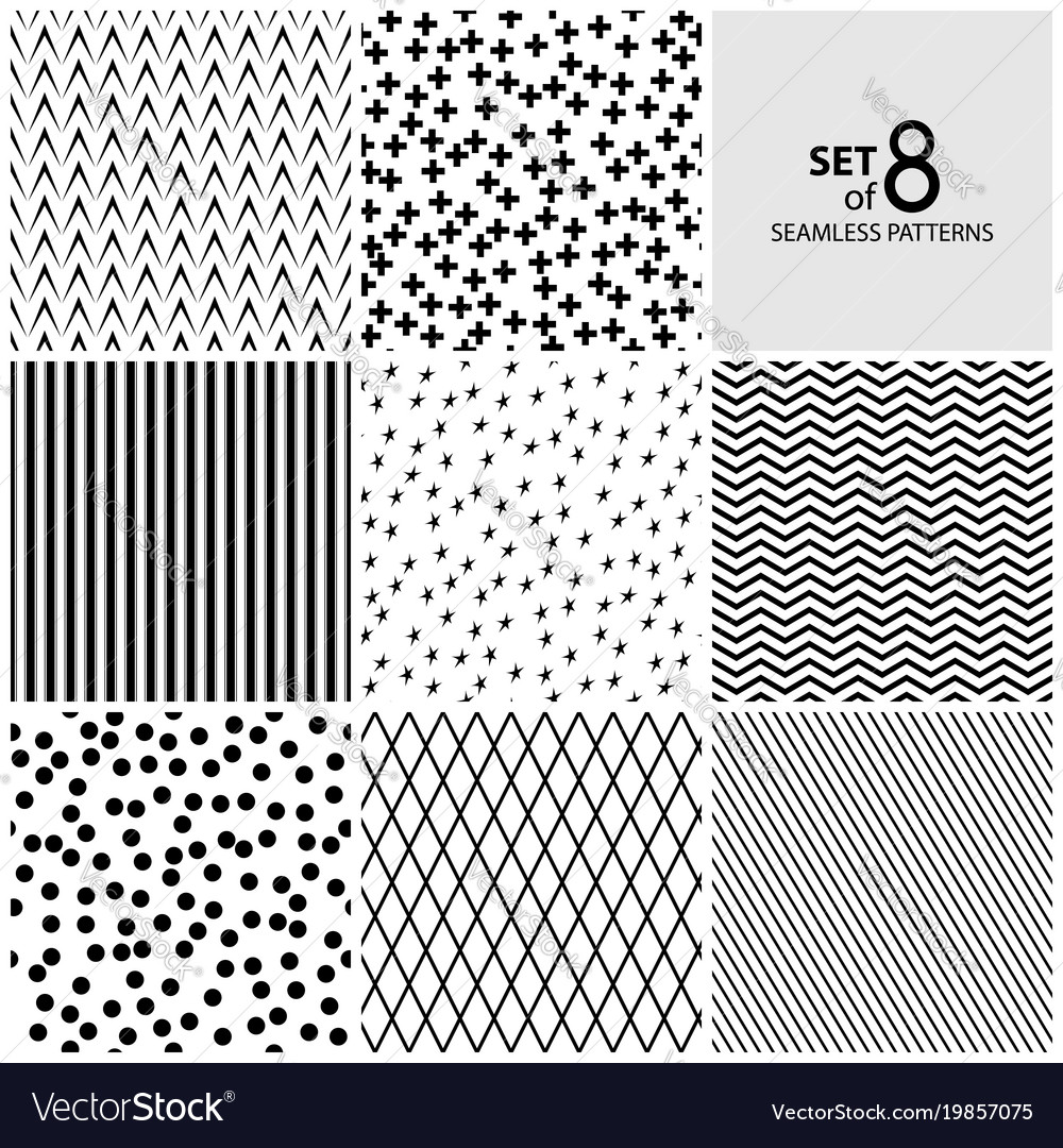 Geometric Monochrome Patterns