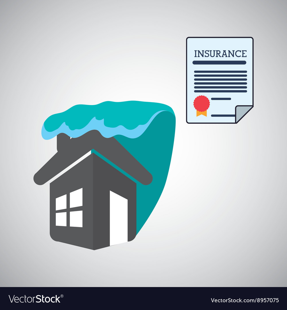 Insurance design house icon isolated