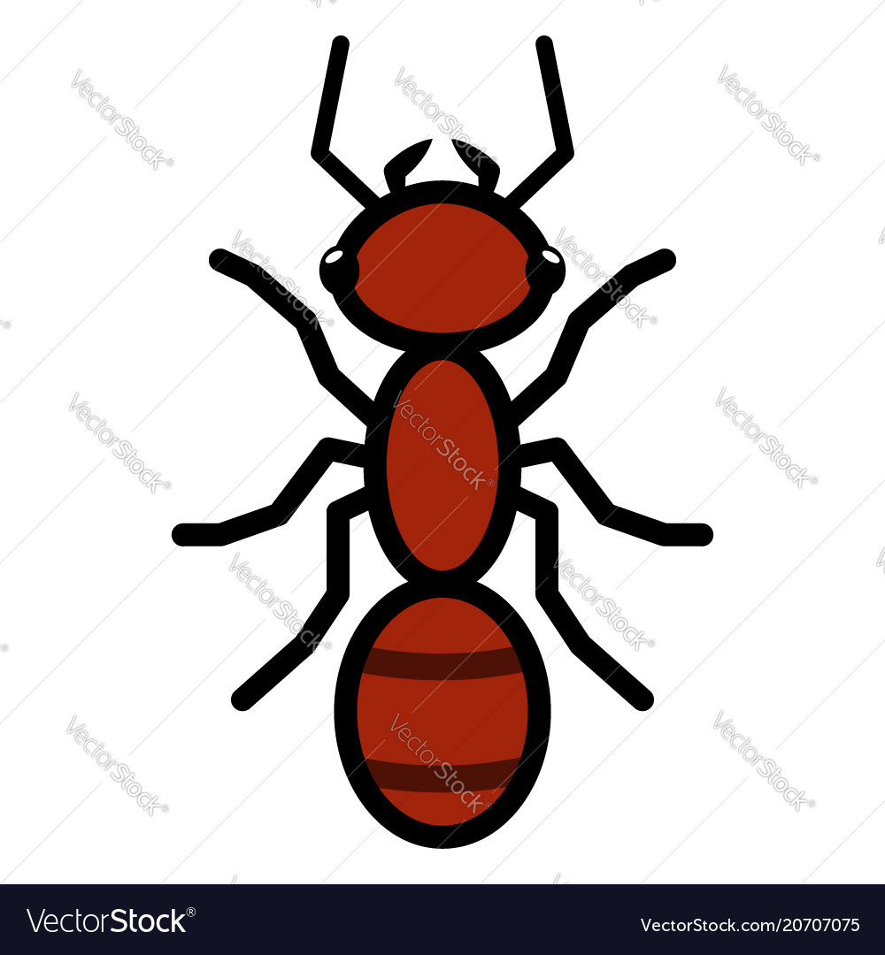 Red ant logo symbol icon sign Royalty Free Vector Image