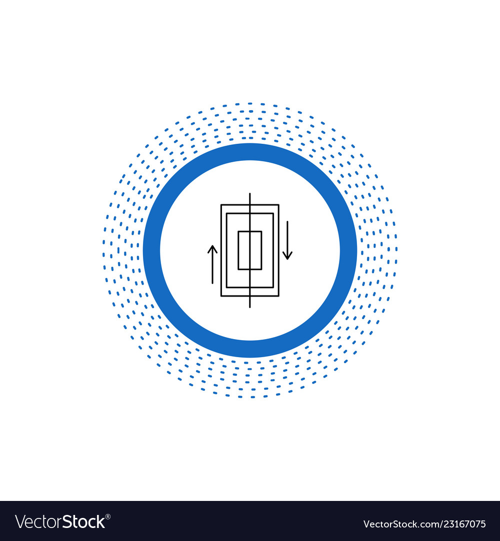 Sync synchronization data phone smartphone line vector image Sync synchronization data phone smartphone line