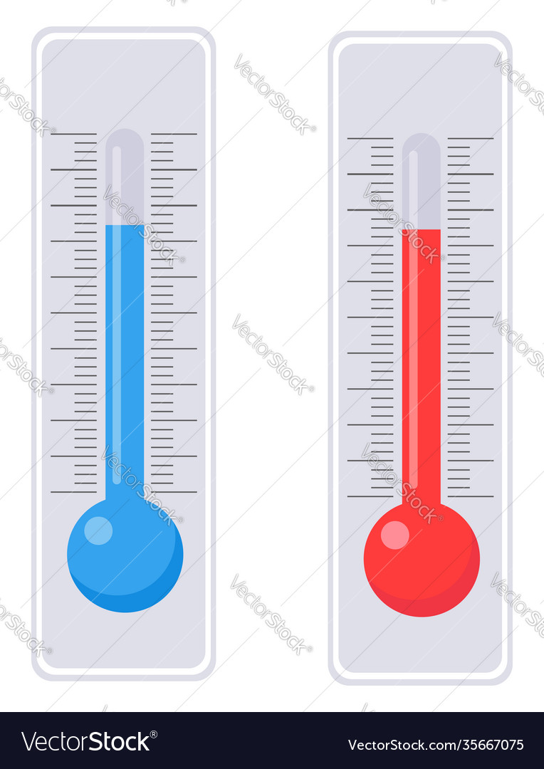 Temperature meter on a white background Royalty Free Vector