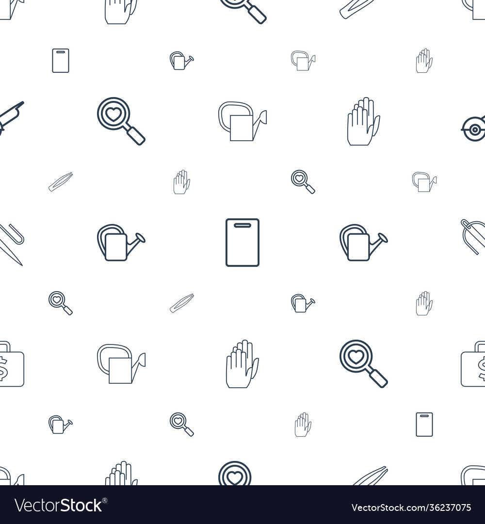 Tool icons pattern seamless white background vector image Tool icons pattern seamless white background