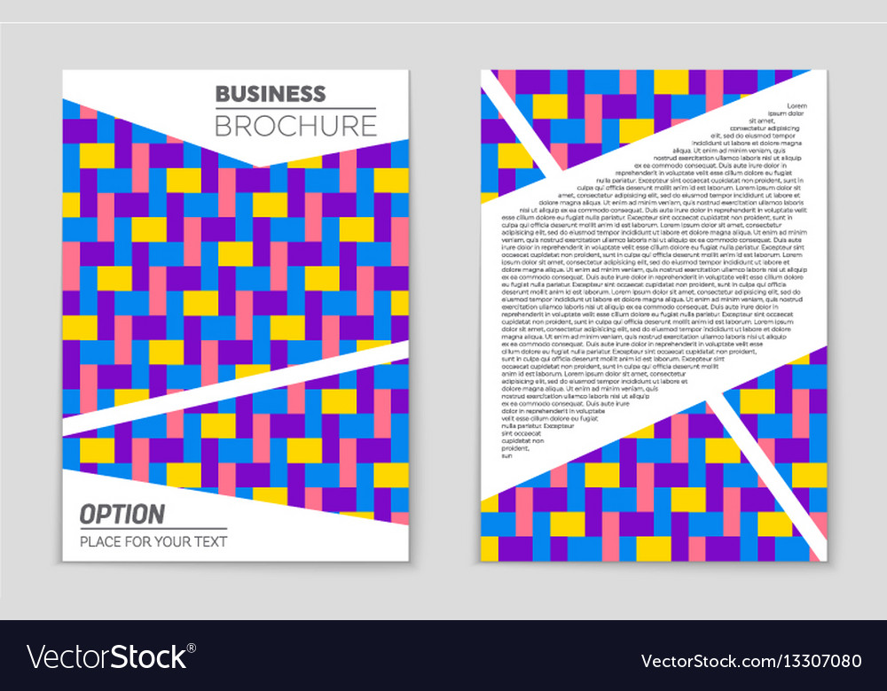 Abstract layout background set for art