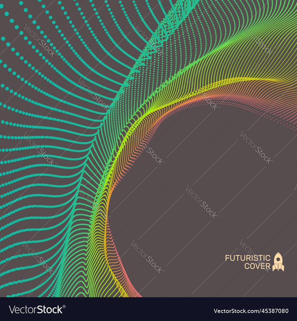 Abstract science or technology background array vector image Abstract science or technology background array