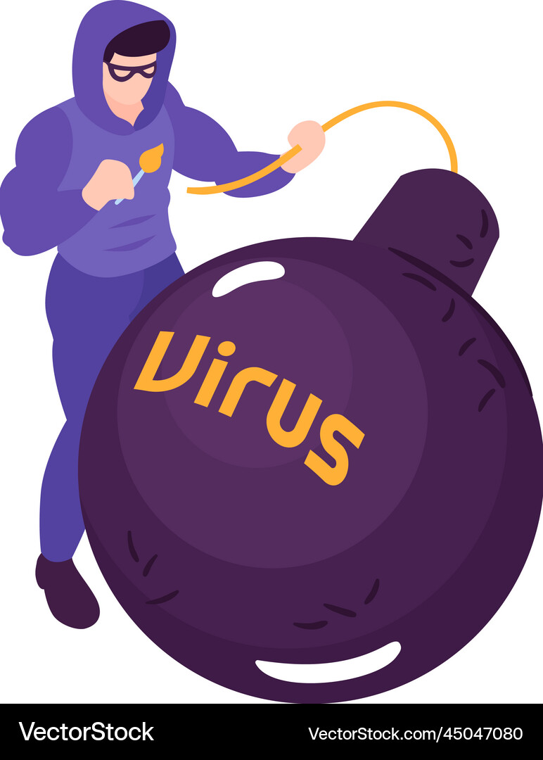 Attack Mouse Vector Malware Attack Royalty Free Vector Image - VectorStock