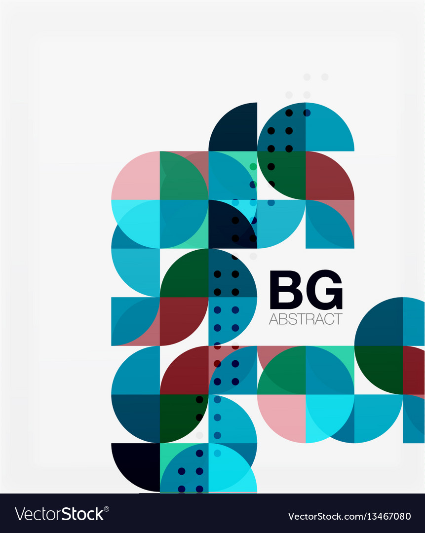 Minimalistic circle composition background
