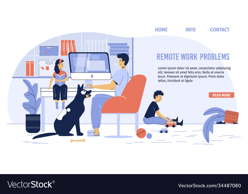 Remote work problem troubleshooting landing page