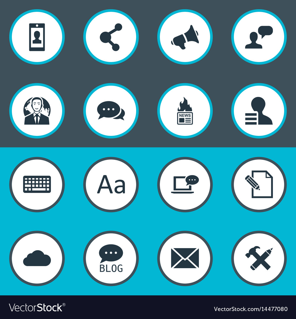 Set of simple user icons