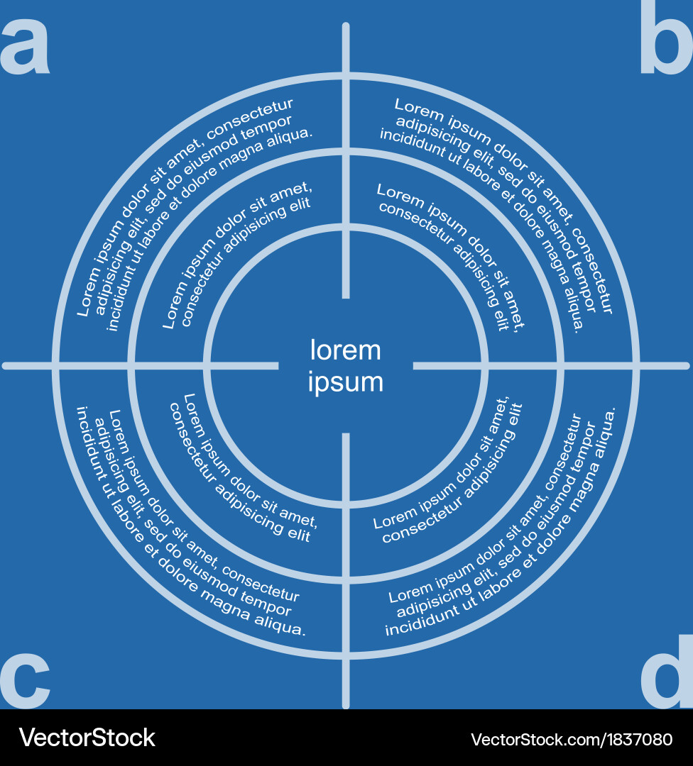 Target infographic Royalty Free Vector Image - VectorStock