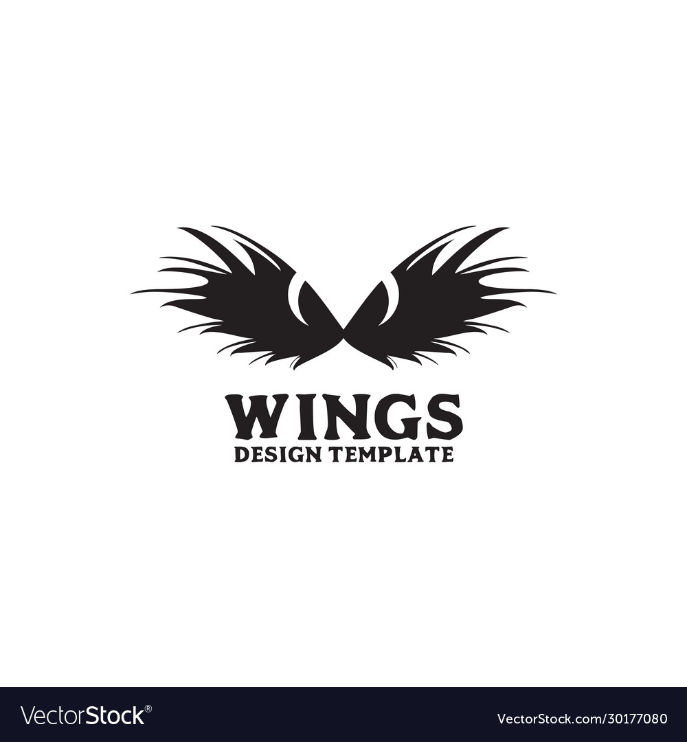 Wings logo design inspiration template