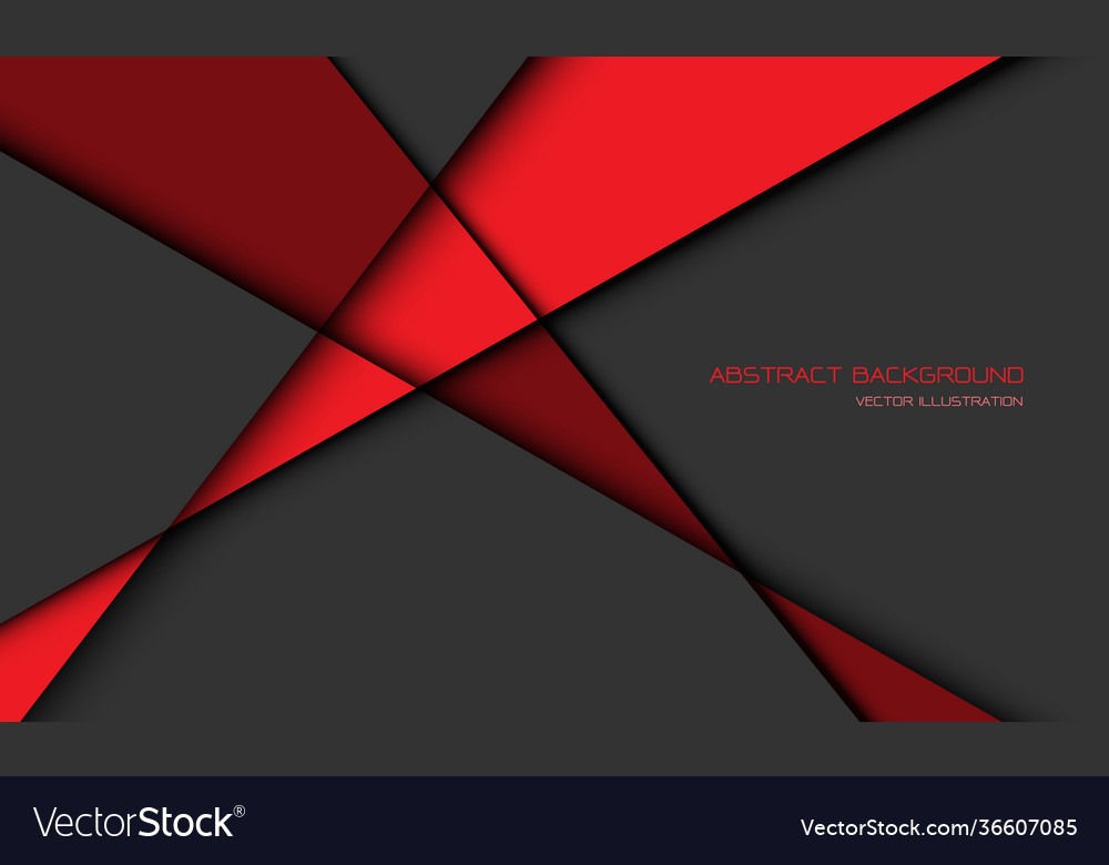 Abstract red grey triangle shadow line geometric