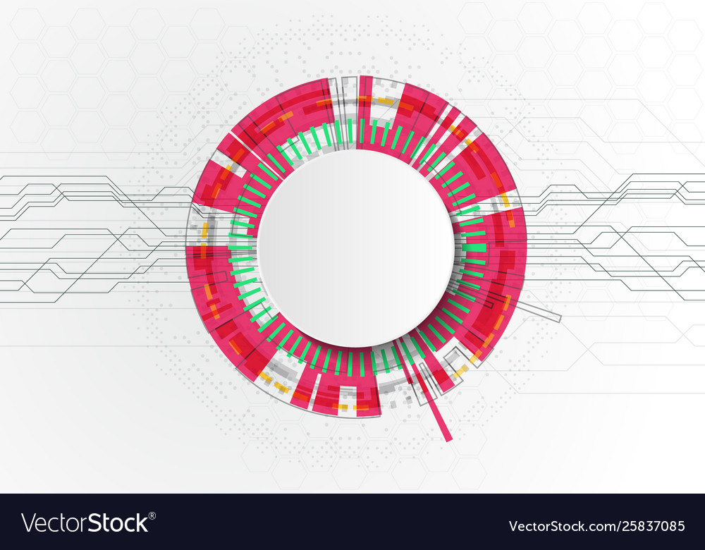 Business data visualization process chart Vector Image Business data visualization process chart