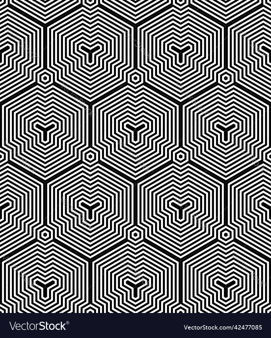 Geometric Hexagon Pattern