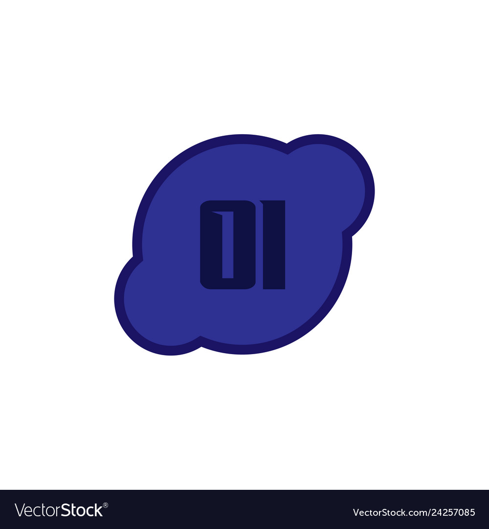 Initial letter logo oi template design royalty free vector