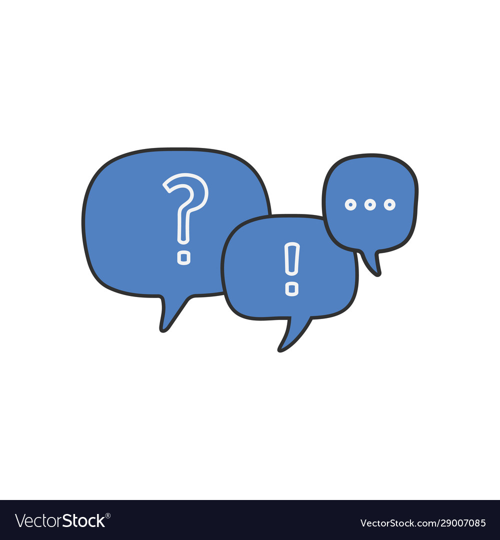 Linear question mark and exclamation in chat