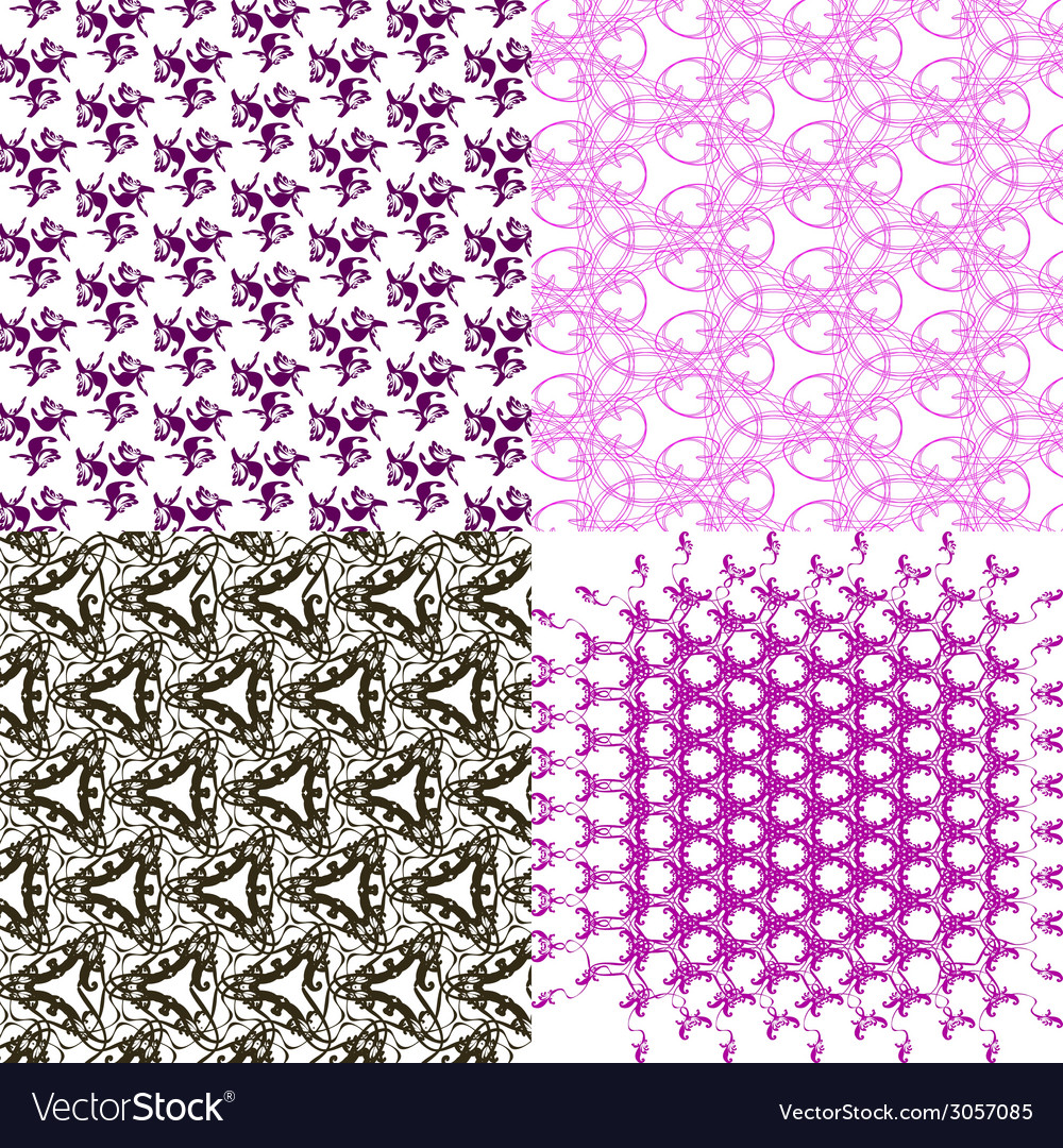 Set of pattern modern stylish texture repeating