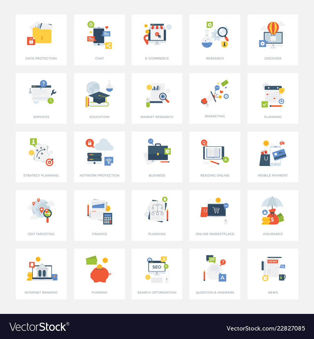 Ui ux pack Royalty Free Vector Image - VectorStock