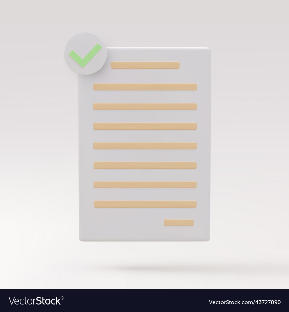 3d realistic documents icon stack of paper sheets